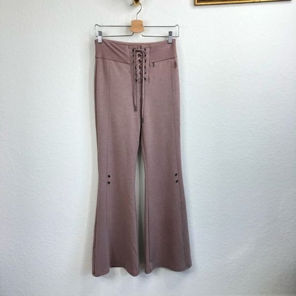 Free People Pants - Free People Downhill Flared Lace Caged Up Sweatpants